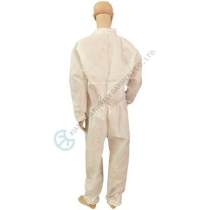 Disposable SMS Coverall with Stand Collar for Industrial Protection SMS coverall with stand collar