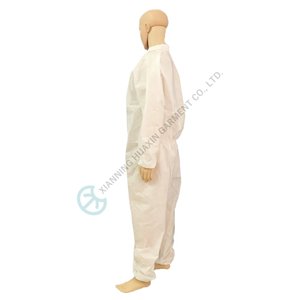 Disposable SMS Coverall with Stand Collar for Industrial Protection SMS coverall for industrial