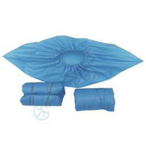 HXS-08 Cleanroom, Hospital, Hotel Use Plastic PE Shoecover With Elastic Open cleanroom shoecover