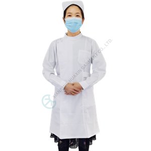 Hospital Use Nurse Uniform 100% cotton fabric long suit Nurse Uniform