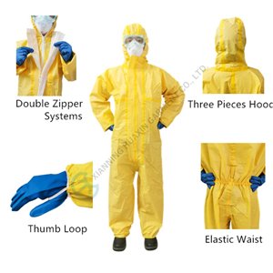 Type3b Chemical coverall safety coverall basic Type 3B Chemical Coverall