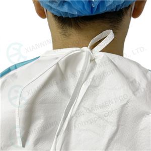 EU standarded disposable microporous gown seam sealed EN14126 TYPE4B Microporous gown