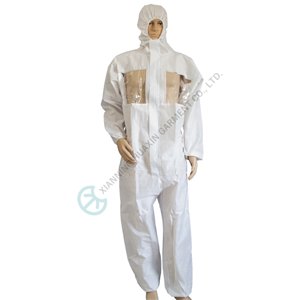 Disposable SMS Coverall with EVA Face Window for Cleanroom Use Disposable SMS Coverall