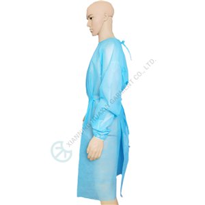 Light Blue Disposable PP Isolation Gown Basic Protection for Medical Use Disposable isolation gown