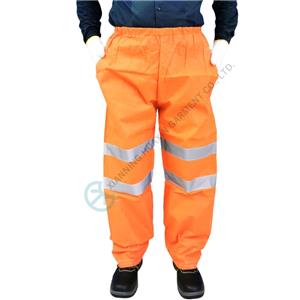 Bright orange SMS protective safety pants with relective stripes Pants with reflective stripes
