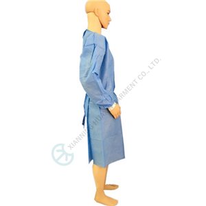 CE Certified CategoryIII Disposable Isolation gown SMS EN 13034 Type 6 EN 13034 Type6 PPE