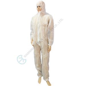 Disposable PP Nonwoven Coverall Integrated Booties Disposable Coverall with Booties