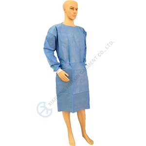 CE Certified CategoryIII Disposable Isolation gown SMS EN 13034 Type 6 SMS Disposable gown