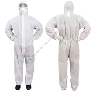 Disposable SMS Coverall with Hood for Dust and Particulate Protection SMS coverall with hood