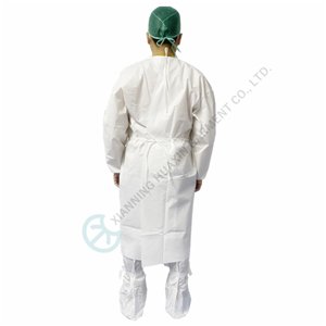 TYPEPB6B EN14126 isolation gown with elastic cuffs Disposable gown