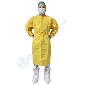 Disposable Isolation Gown EN 14126 Certified Protective Against Infectious Agents EN 14126 Certified