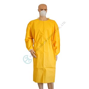CG-PP filmed PE water proof medical gown hazmat chemical gown Medical gown