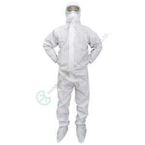 TYPE 5B TYPE 6B Microporous Coverall With Hood Boots TYPE 5B coverall