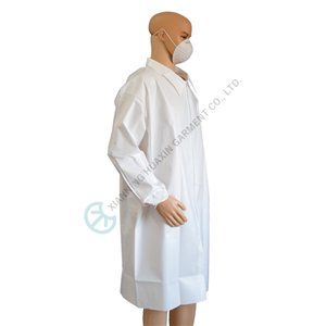 Disposable Microporous Cleanroom Lab Coat for Pharmaceutical Pharmaceutical Lab Coat