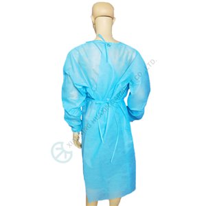 Light Blue Disposable PP Isolation Gown Basic Protection for Medical Use Surgical gown