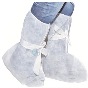 White polypropylene basic protection high boots PP boot cover Basic protection boot cover