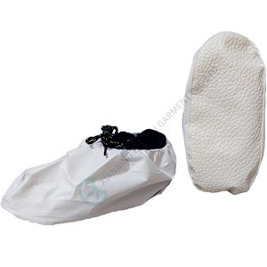 Durable microporous shoe cover with PVC anti-slip sole non-woven shoe cover