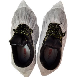 White machine made PP+CPE shoe cover anti-slip anti-slip shoe cover
