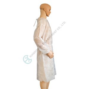 White color dust proof lab clean room use isolation gown Non-woven gowns