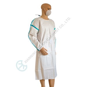 Disposable AAMI PB70 Level 3 Surgical Gown CE MDR Certified Disposable Surgical Gown