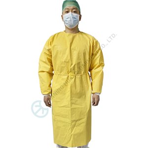Disposable Isolation Gown EN 14126 Certified Protective Against Infectious Agents Disposable Isolation Gown