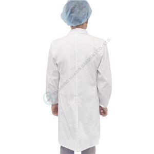 White cotton fabric Doctor's Coat Medical Coat Doctors' working clothing