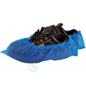 Disposable Waterproof CPE Shoe Covers with Elastic Ankles Lightweight for Medical Use Medical Shoe Covers