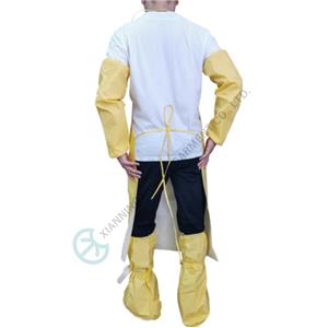 Disposable TypePB3B Yellow Ebola Chemical Resistant durable Apron Disposable apron
