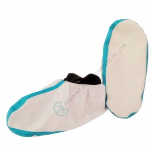 TSC taped seam TYPE4 microporous shoe cover with PVC anti-slip sole taped seam shoe cover