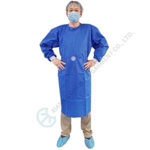 Strong seam strength Ultrasonic seam medical use surgical gown EN13795-1