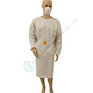 SF surgical gown white color SF microporous gown