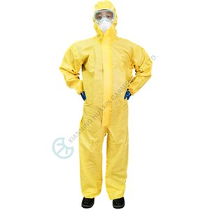 Medical use heavy duty chemical liquid resistant durable coverall Medical use coverall