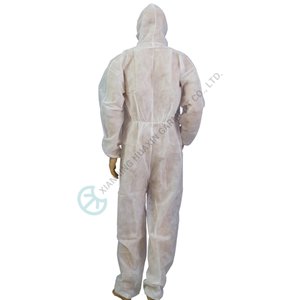PP Hooded Coverall Basic Protection Work Clothing Uniform PP coverall with hood