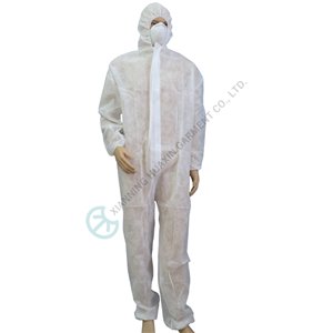 PP Hooded Coverall Basic Protection Work Clothing Uniform Polypropylene work clothing