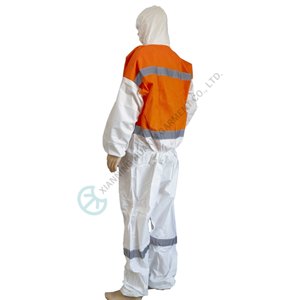 Safety Coverall With Reflectors For Road Works And Minning Industry Coverall for minning industry