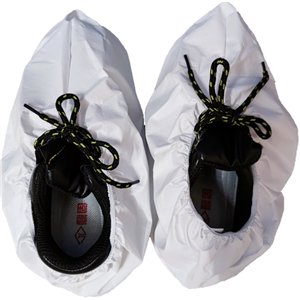 Durable microporous shoe cover with PVC anti-slip sole microporous shoecover