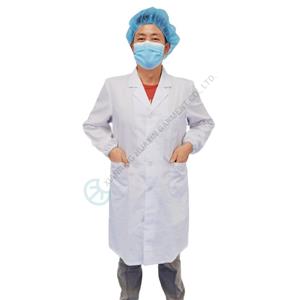 White cotton fabric Doctor's Coat Medical Coat Doctor's coat