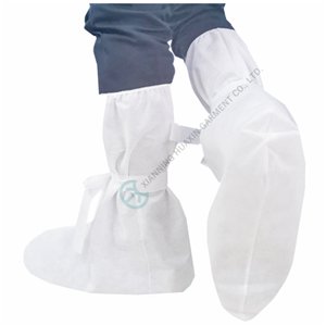 White polypropylene basic protection high boots PP boot cover White boots