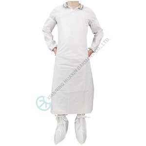TYPEPB 6B Disposable Nonwoven Microporous Apron hazmat liquid proof disposable apron