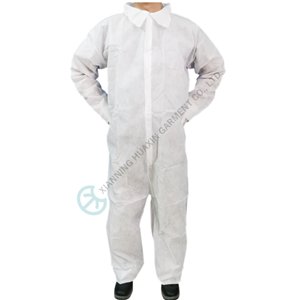 Disposable SMS Coverall with Stand Collar for Industrial Protection Disposable SMS coverall