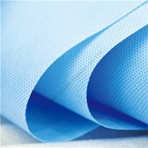 Non-woven four layer SMMS fabric in blue color SMMS fabric