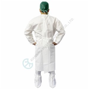 TYPEPB6B EN14126 isolation gown with elastic cuffs Isolation gown