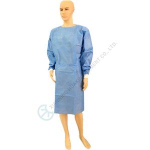 CE Certified CategoryIII Disposable Isolation gown SMS EN 13034 Type 6 Disposable gown EN 13034 Type 6