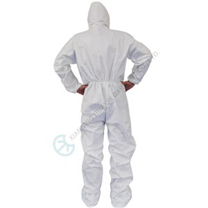 TYPE 5B TYPE 6B Microporous Coverall With Hood Boots coverall with hood with boots