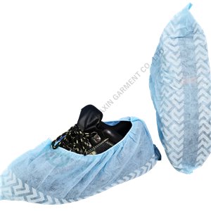 HXS-02 Spunbond Polypropylene Shoecover With Embossed Sole Anti slip Anti skid shoe protevtors