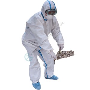 EN14126 TYPE4B/5B/6B taped seam protective coverall Protective coverall