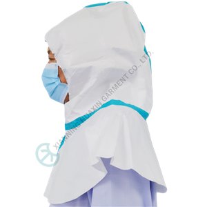 Disposable Nonwoven Microporous taped seam hood taped seam hood
