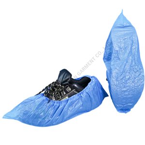HXS-08 Cleanroom, Hospital, Hotel Use Plastic PE Shoecover With Elastic Open hospital use shoecover