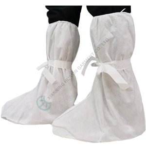 Medical use industrial use anti slip sole disposable SMS boot cover factory supply Anti slip boots