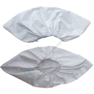 Durable microporous shoe cover with PVC anti-slip sole one time use shoe cover